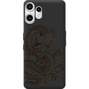 Чорний чохол BoxFace Nothing CMF Phone 2 Pro Chinese Dragon