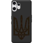 Чорний чохол BoxFace Nothing CMF Phone 2 Pro Ukrainian Trident