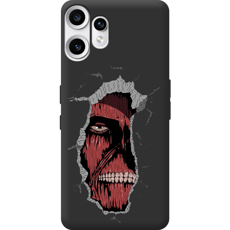 Чорний чохол BoxFace Nothing CMF Phone 2 Pro Нападение на Титана