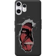 Чорний чохол BoxFace Nothing CMF Phone 2 Pro Нападение на Титана