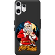 Чорний чохол BoxFace Nothing CMF Phone 2 Pro Cool Santa