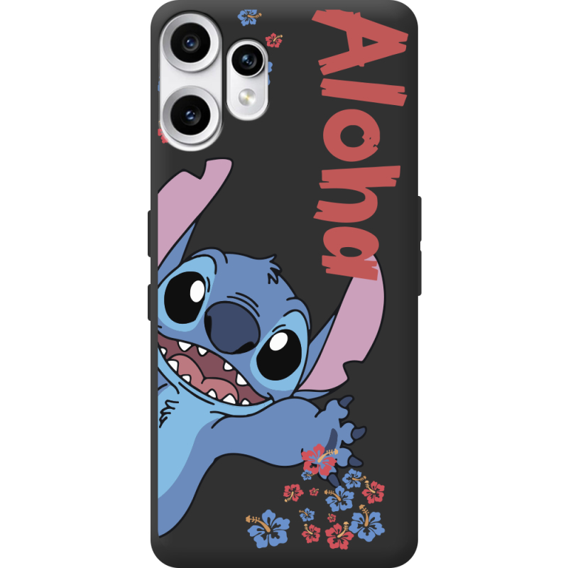 Чорний чохол BoxFace Nothing CMF Phone 2 Pro Гавайський гість Stich