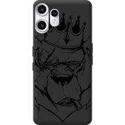 Чорний чохол BoxFace Nothing CMF Phone 2 Pro Bear King