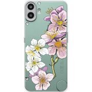 Прозорий чохол BoxFace Nothing CMF Phone 1 Cherry Blossom