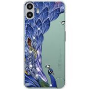 Чохол зі стразами Nothing CMF Phone 1 Peafowl