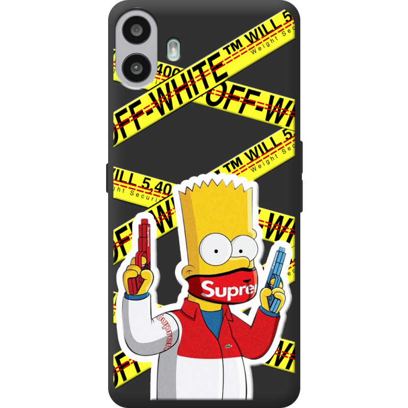 Чорний чохол BoxFace Nothing CMF Phone 1 White Bart