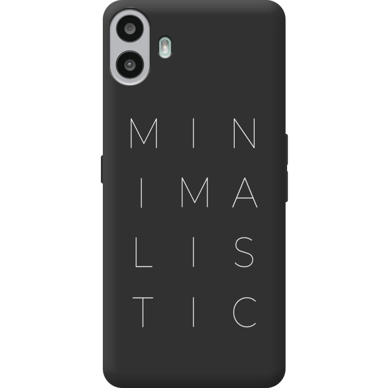 Чорний чохол BoxFace Nothing CMF Phone 1 Minimalistic