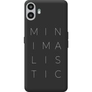 Чорний чохол BoxFace Nothing CMF Phone 1 Minimalistic