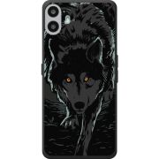 Чорний чохол BoxFace Nothing CMF Phone 1 Wolf