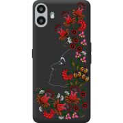 Чорний чохол BoxFace Nothing CMF Phone 1 3D Ukrainian Muse