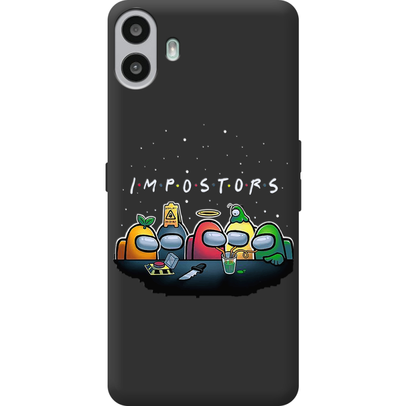 Чорний чохол BoxFace Nothing CMF Phone 1 Among Us Impostors