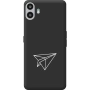 Чорний чохол BoxFace Nothing CMF Phone 1 Paper Plane