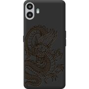 Чорний чохол BoxFace Nothing CMF Phone 1 Chinese Dragon