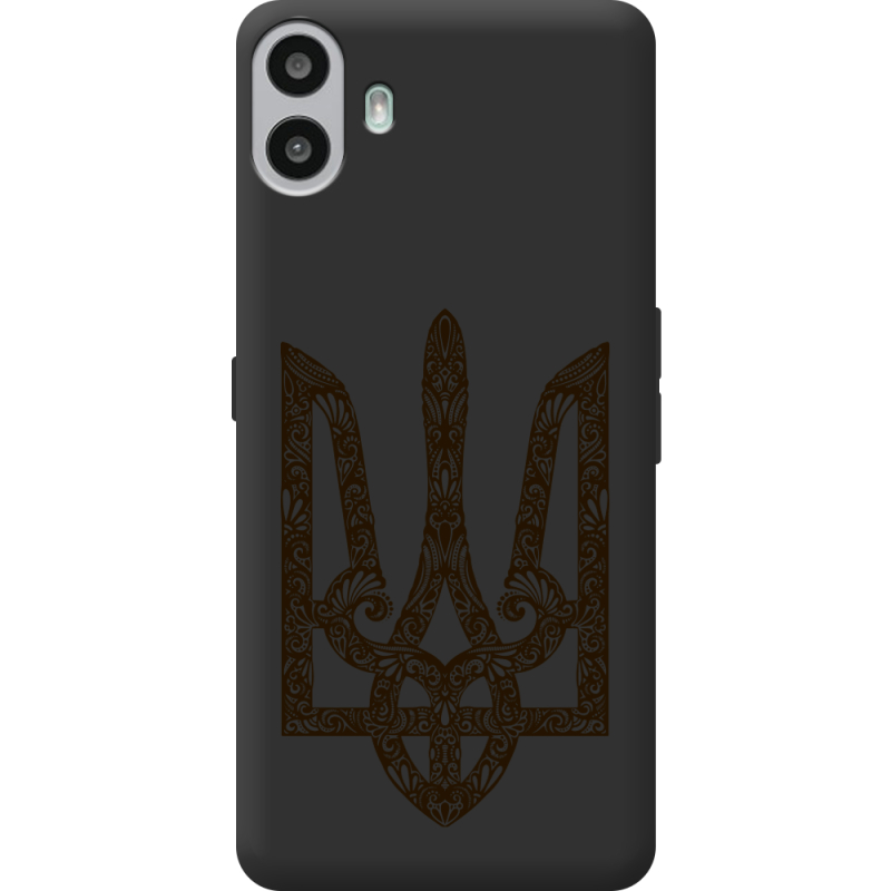 Чорний чохол BoxFace Nothing CMF Phone 1 Ukrainian Trident