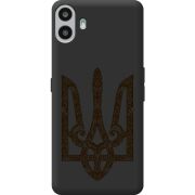 Чорний чохол BoxFace Nothing CMF Phone 1 Ukrainian Trident