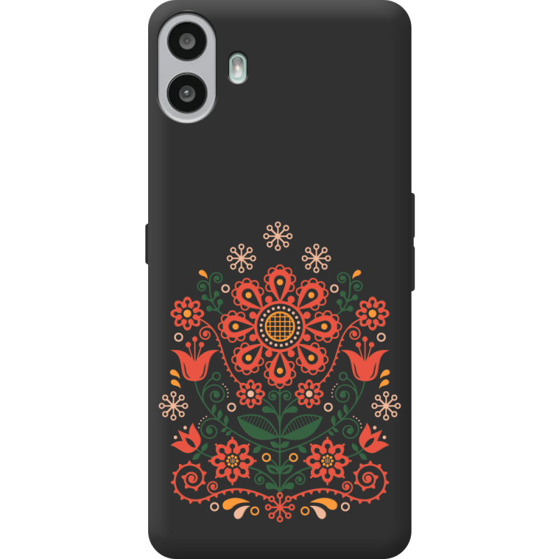 Чорний чохол BoxFace Nothing CMF Phone 1 Ukrainian Ornament