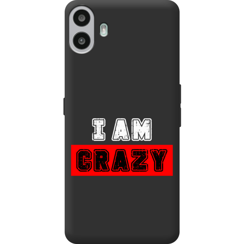 Чорний чохол BoxFace Nothing CMF Phone 1 I'm Crazy