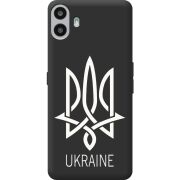 Чорний чохол BoxFace Nothing CMF Phone 1 Тризуб монограмма ukraine