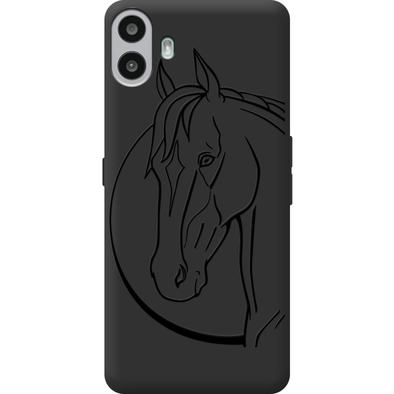 Чорний чохол BoxFace Nothing CMF Phone 1 Horse