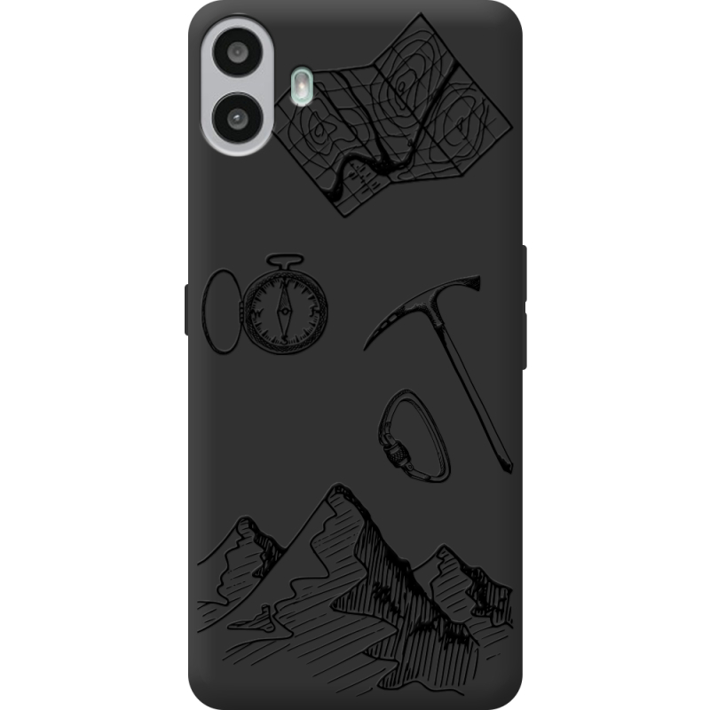 Чорний чохол BoxFace Nothing CMF Phone 1 Mountains