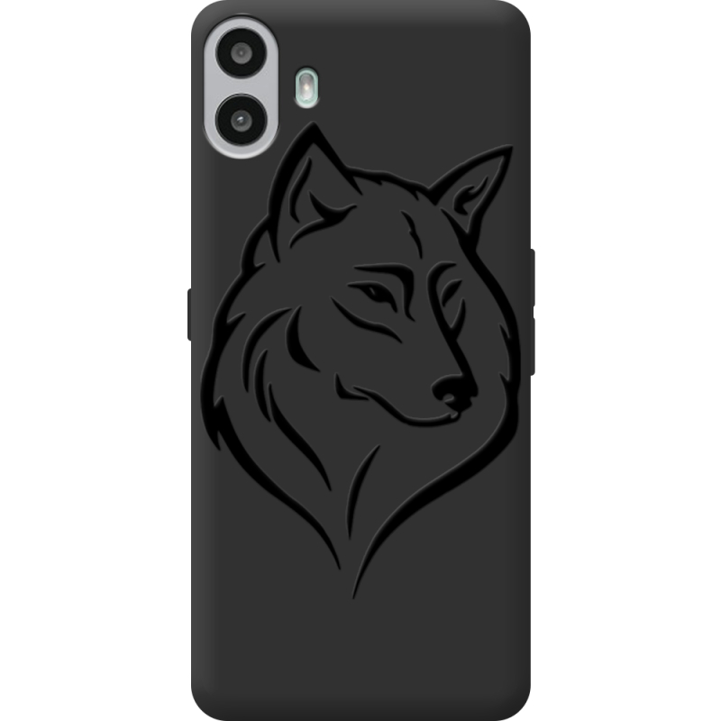Чорний чохол BoxFace Nothing CMF Phone 1 Wolf