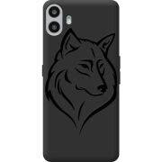 Чорний чохол BoxFace Nothing CMF Phone 1 Wolf