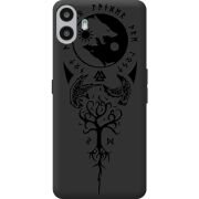 Чорний чохол BoxFace Nothing CMF Phone 1 Hugin and Munin