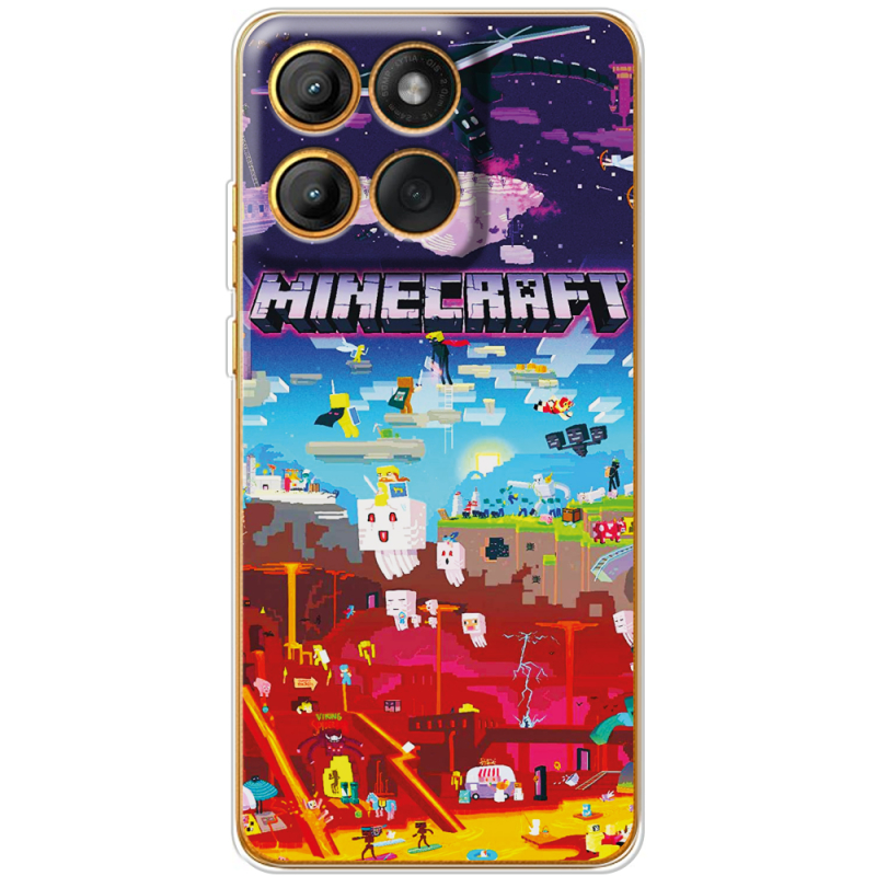 Чохол BoxFace Motorola Moto G86 Minecraft World Beyond
