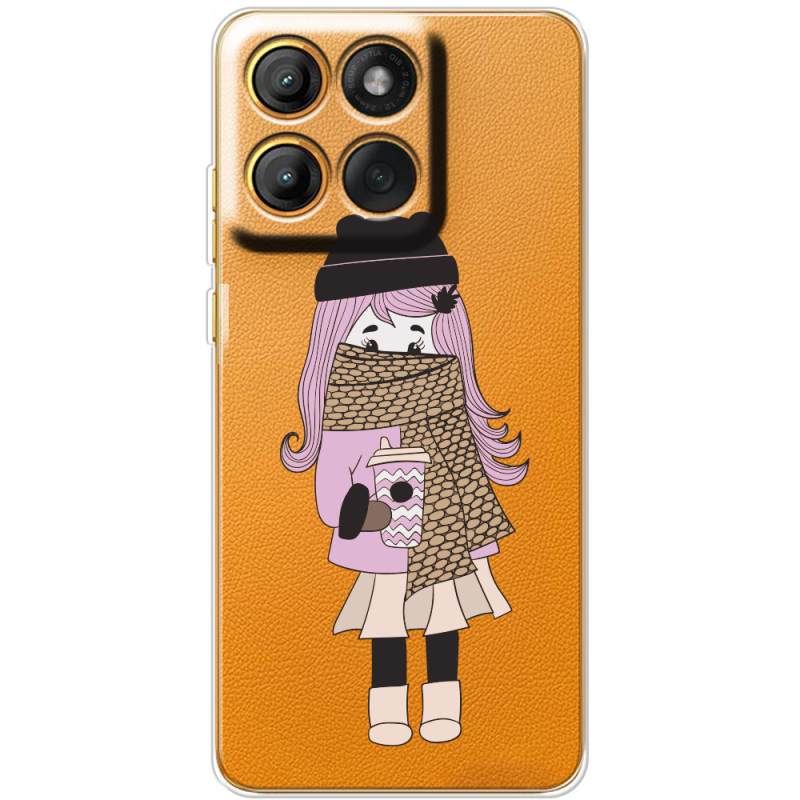 Прозорий чохол BoxFace Motorola Moto G86 Winter Morning Girl