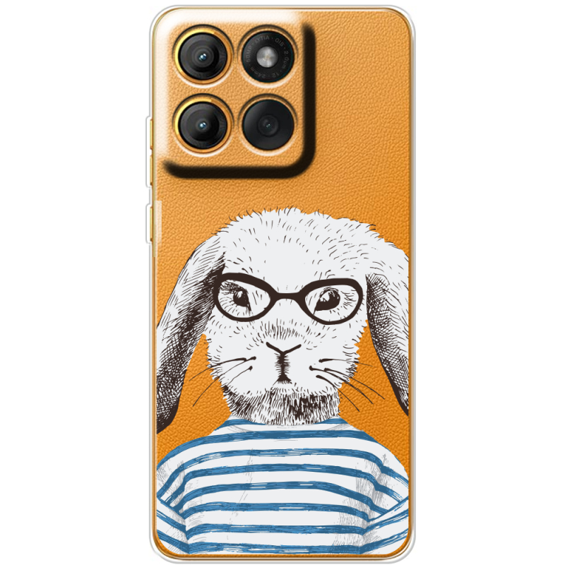Прозорий чохол BoxFace Motorola Moto G86 MR. Rabbit