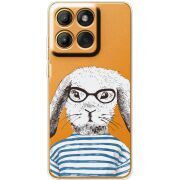 Прозорий чохол BoxFace Motorola Moto G86 MR. Rabbit