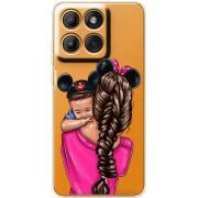 Прозорий чохол BoxFace Motorola Moto G86 Mouse Mommy
