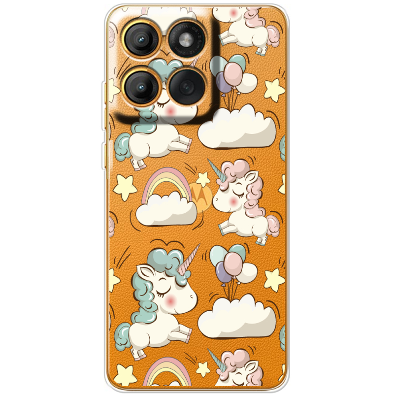Прозорий чохол BoxFace Motorola Moto G86 Unicorns