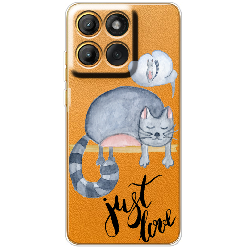 Прозорий чохол BoxFace Motorola Moto G86 Just Love