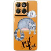 Прозорий чохол BoxFace Motorola Moto G86 Just Love