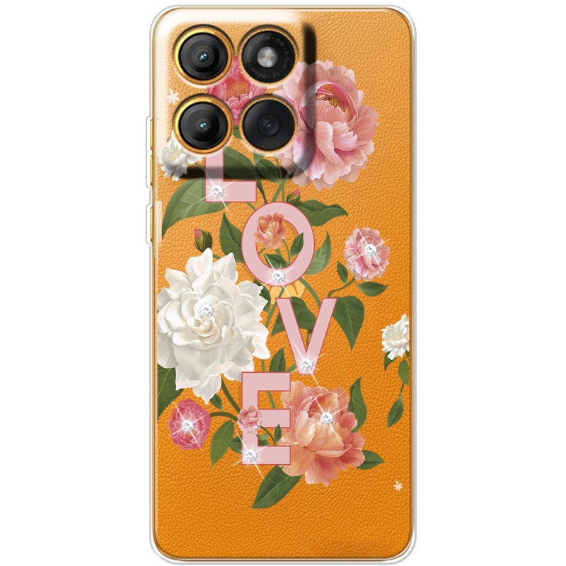 Чохол зі стразами Motorola Moto G86 Love
