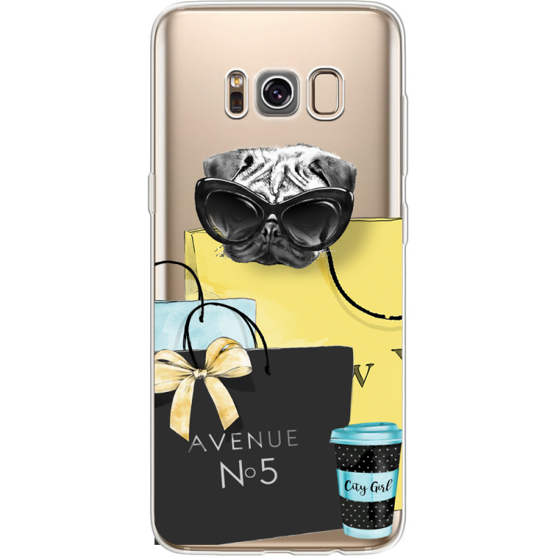 Прозрачный чехол Uprint Samsung G950 Galaxy S8 Fashion Pug