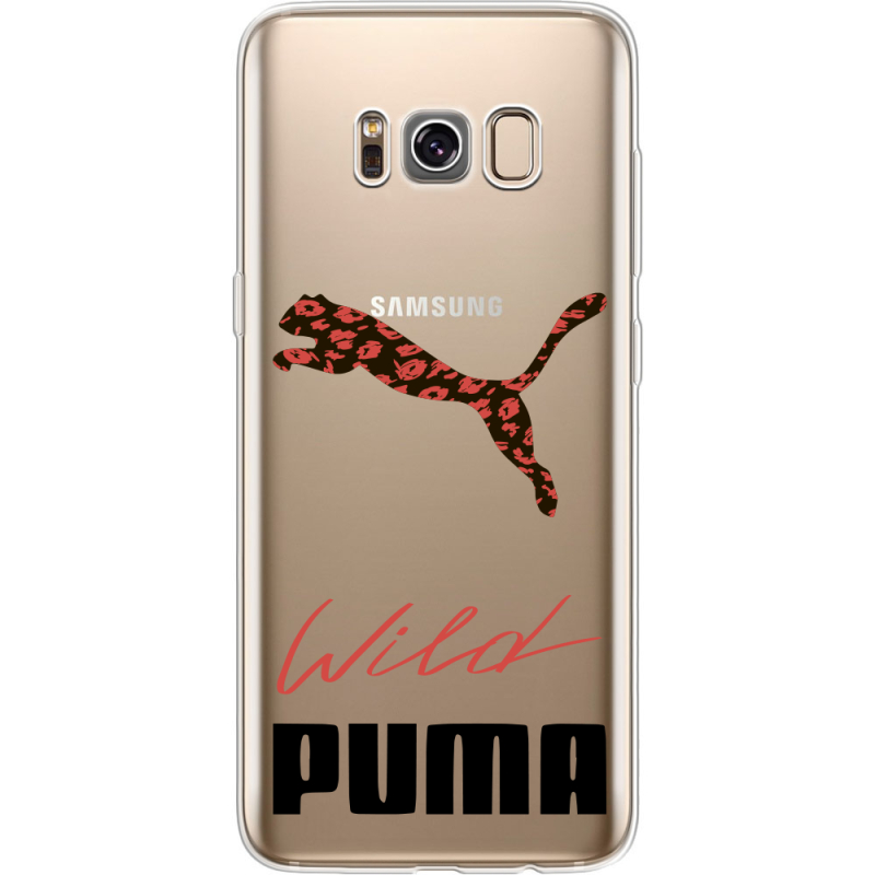 Прозрачный чехол Uprint Samsung G950 Galaxy S8 Wild Cat