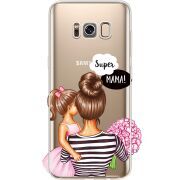 Прозрачный чехол Uprint Samsung G950 Galaxy S8 Super Mama and Daughter
