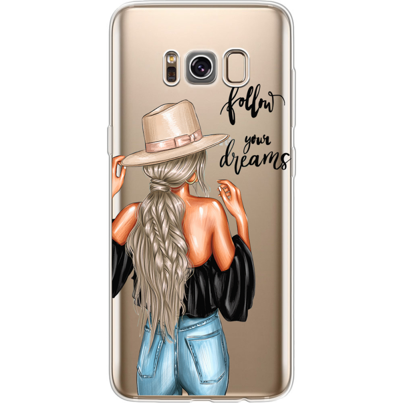 Прозрачный чехол Uprint Samsung G950 Galaxy S8 Follow Your Dreams