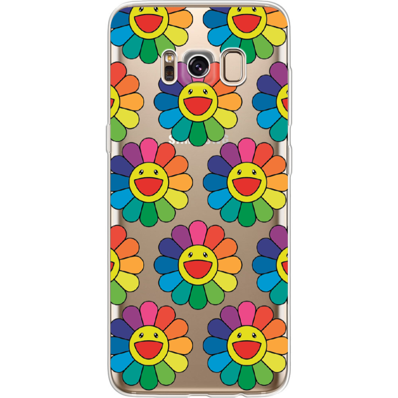 Прозрачный чехол Uprint Samsung G950 Galaxy S8 Hippie Flowers