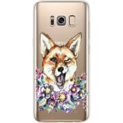 Прозрачный чехол Uprint Samsung G950 Galaxy S8 Winking Fox