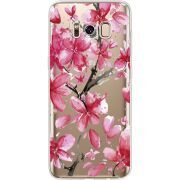 Прозрачный чехол Uprint Samsung G950 Galaxy S8 Pink Magnolia