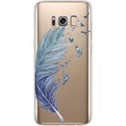 Прозрачный чехол Uprint Samsung G950 Galaxy S8 Feather