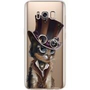 Прозрачный чехол Uprint Samsung G950 Galaxy S8 Steampunk Cat