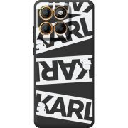 Чорний чохол BoxFace Motorola Moto G86 White Karl