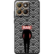 Чорний чохол BoxFace Motorola Moto G86 Man Pattern