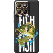 Чорний чохол BoxFace Motorola Moto G86 Fish