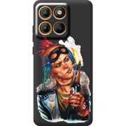 Чорний чохол BoxFace Motorola Moto G86 Tanker Girl