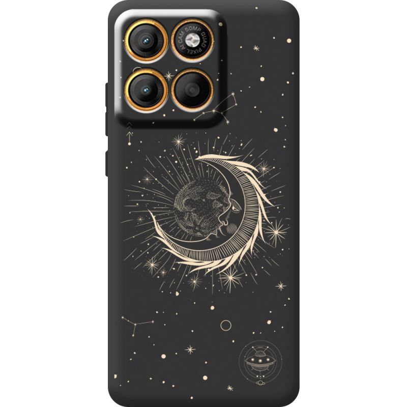Чорний чохол BoxFace Motorola Moto G86 Moon